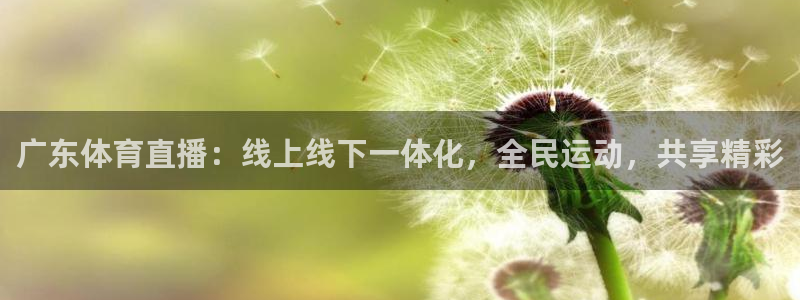 广东体育直播：线上线下一体化，全民运动，共享精彩