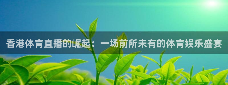 香港体育直播的崛起：一场前所未有的体育娱乐盛宴